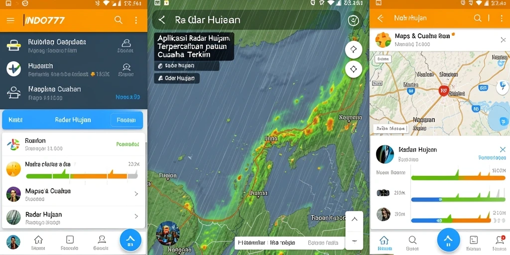 Antarmuka utama INDO777 menampilkan radar hujan yang akurat.