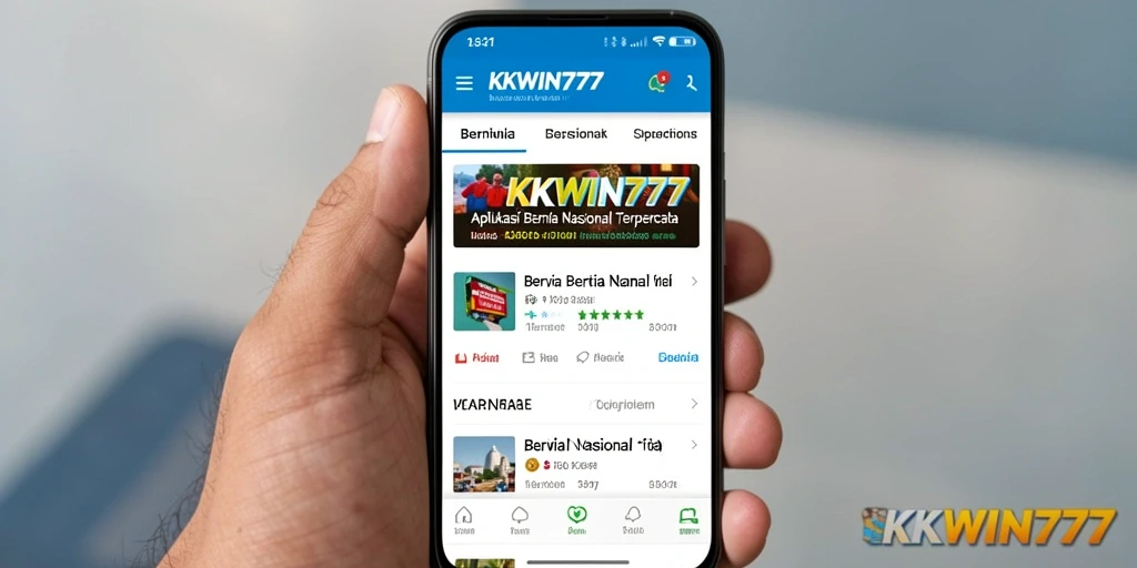 Antarmuka menarik dari KKWIN777 menampilkan berita nasional terbaru.
