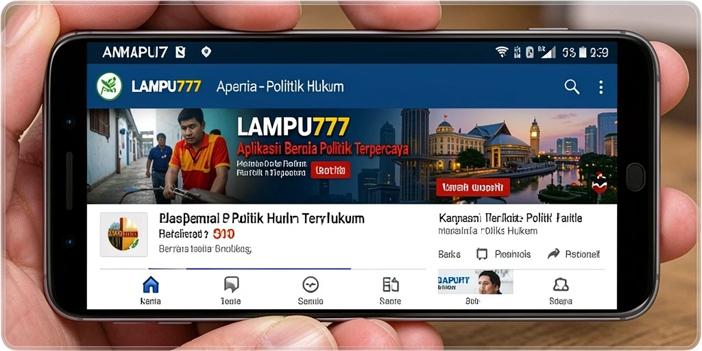 Antarmuka LAMPU777 dengan berita politik dan hukum terbaru.