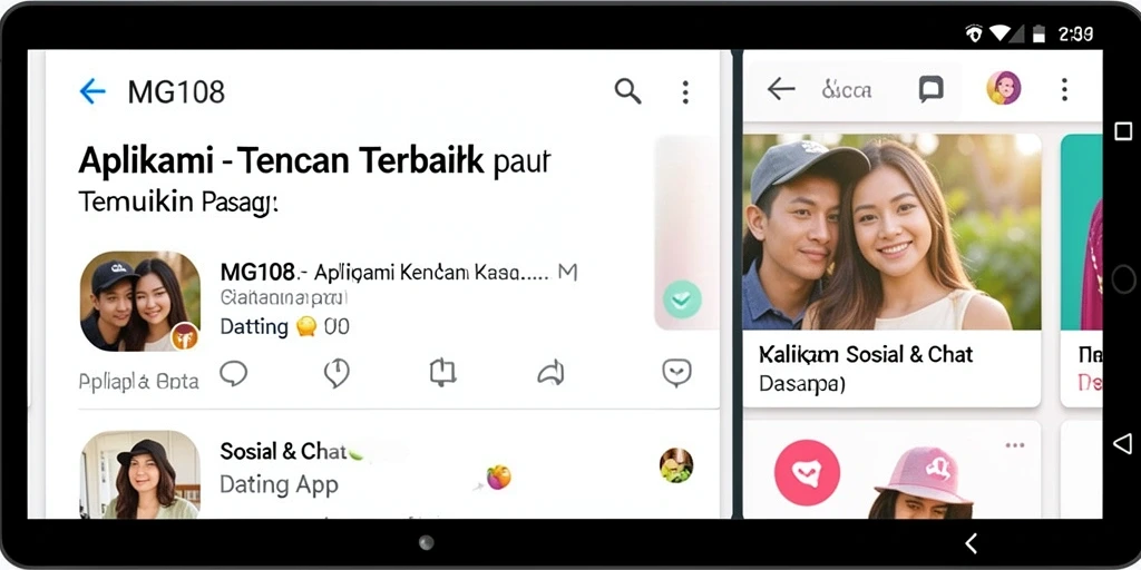 Tampilan antarmuka MG108 yang modern dan interaktif.