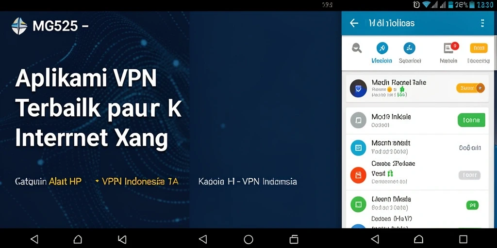 Antarmuka MG525 yang sederhana dan fungsional untuk pengguna VPN.