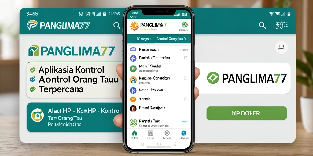 Antarmuka sederhana dan intuitif dari aplikasi Kontrol Orang Tua.