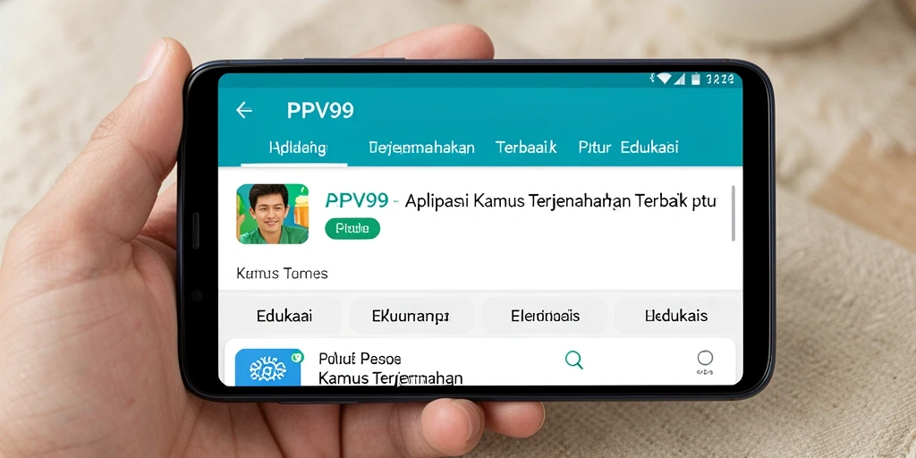 Tampilan antarmuka utama PPV99 untuk terjemahan cepat.