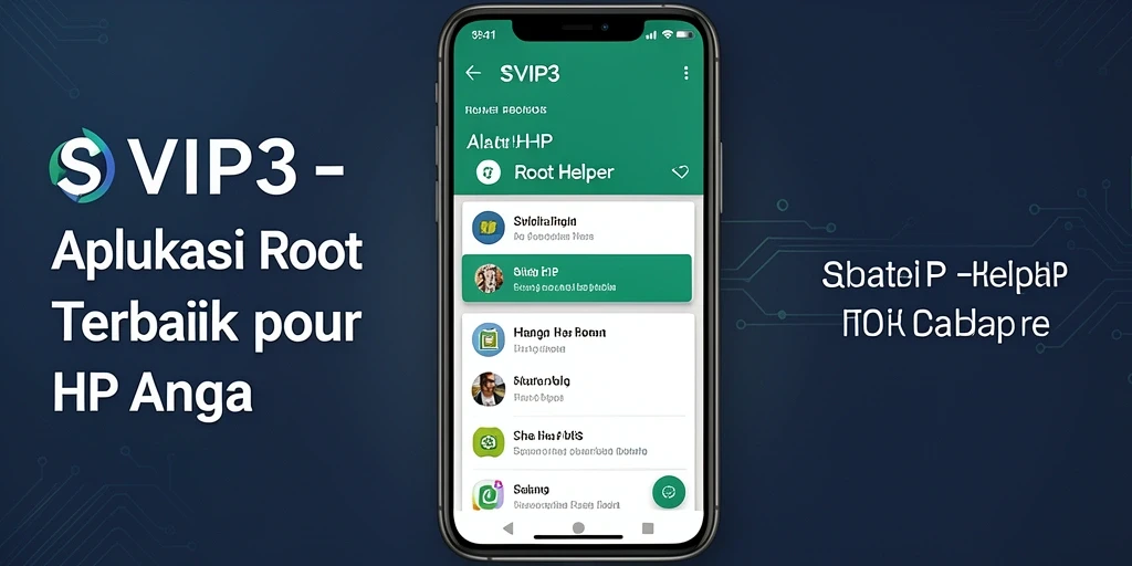 Antarmuka menarik dan fungsional dari SVIP3 sebagai Root Helper.
