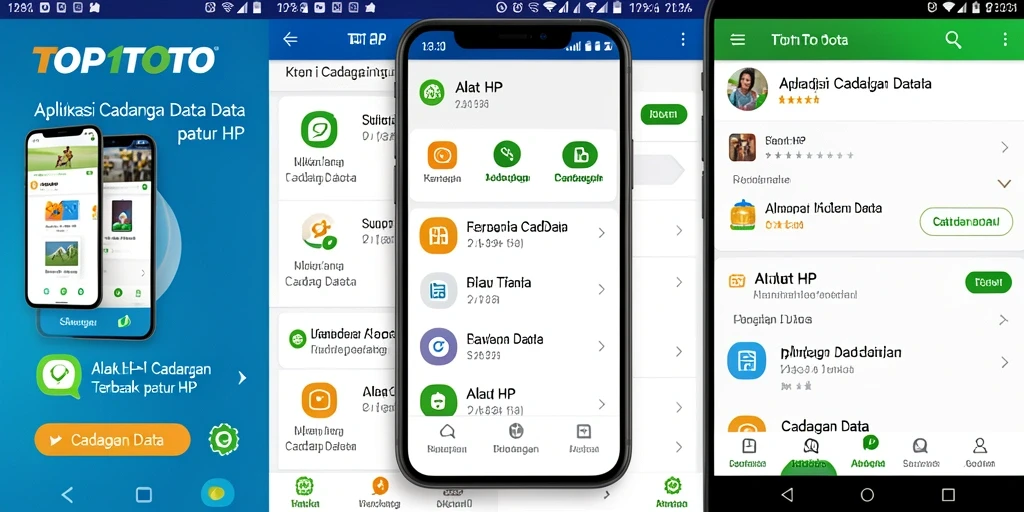 Tampilan antarmuka aplikasi TOP1TOTO untuk cadangan data yang intuitif.